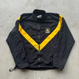 Vintage Army Black and Yellow Windbreaker